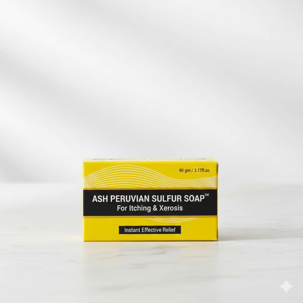Ash Peruvian Sulfar Soap for Itching & Xerosis